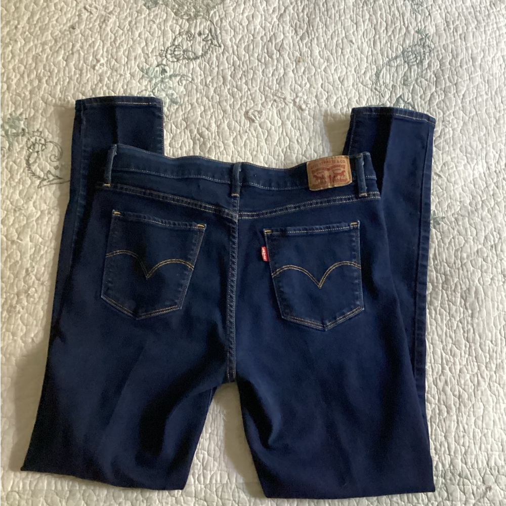 Levi’s Shaping Skinny Women's Dark Blue Jeans - Picture 2 of 3